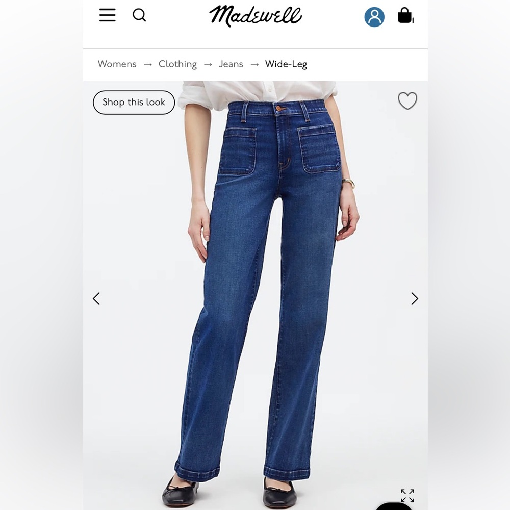 Madewell Perfect Vintage Wide Leg Jeans